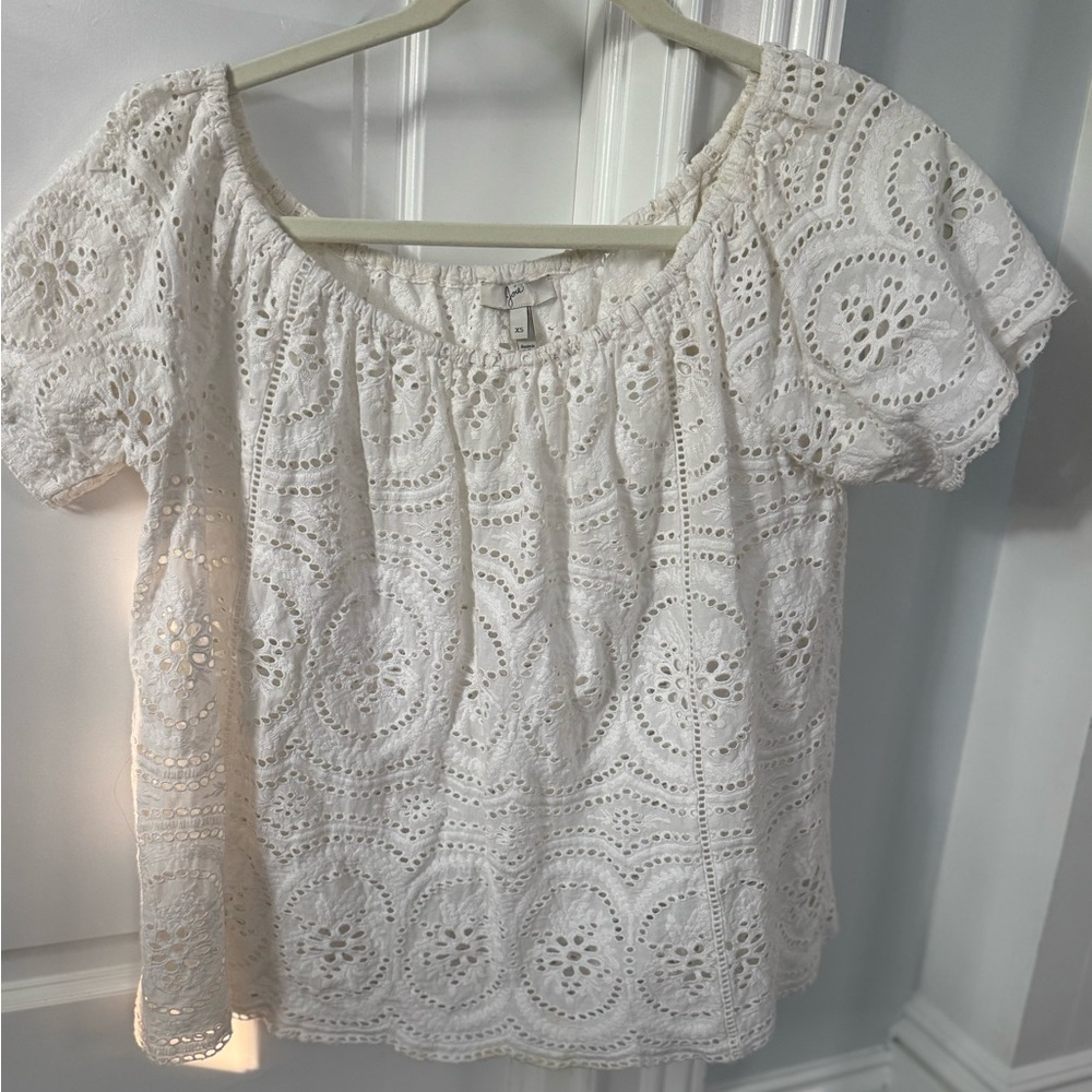 Joie Eyelet Top